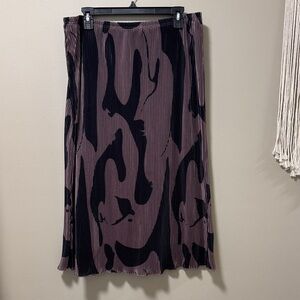 Elegant Black and Brown Women's Skirt